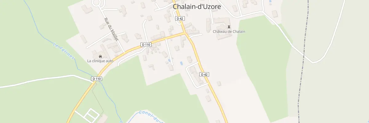 Plan du 8 Rte de Montbrison à Chalain-d’Uzore