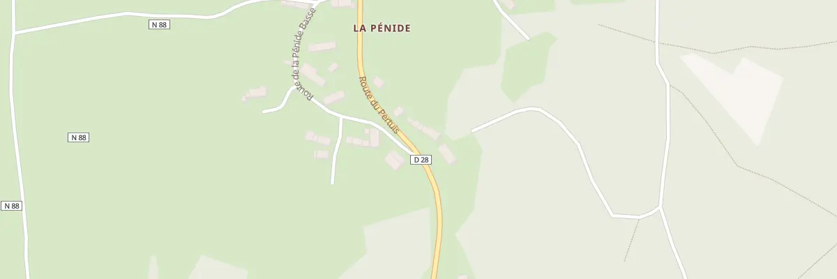Plan du 1180 Rte du Pertuis à Saint-Hostien