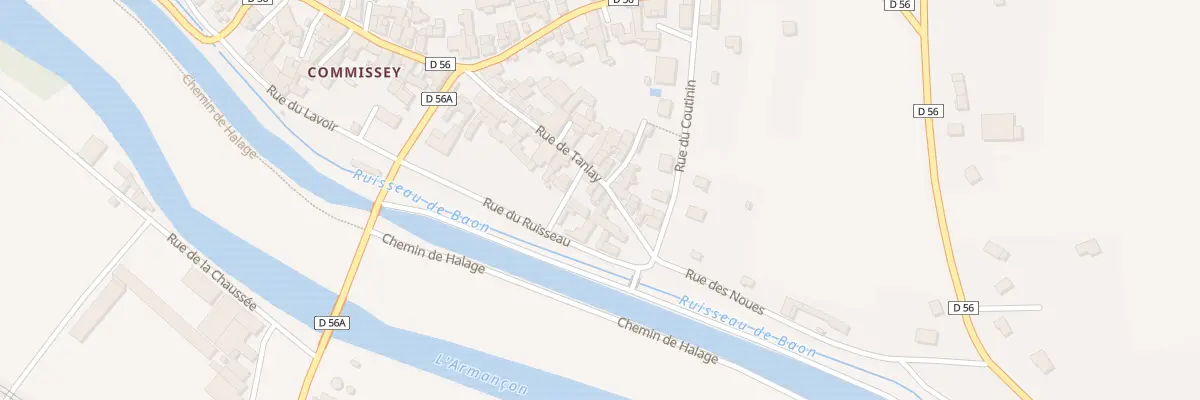 Plan du 9 Rue de Tanlay A Commissey à Tanlay