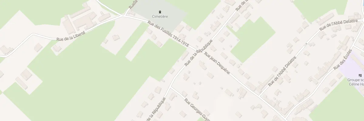 Plan du 38 Rue de la Republique à Colleret