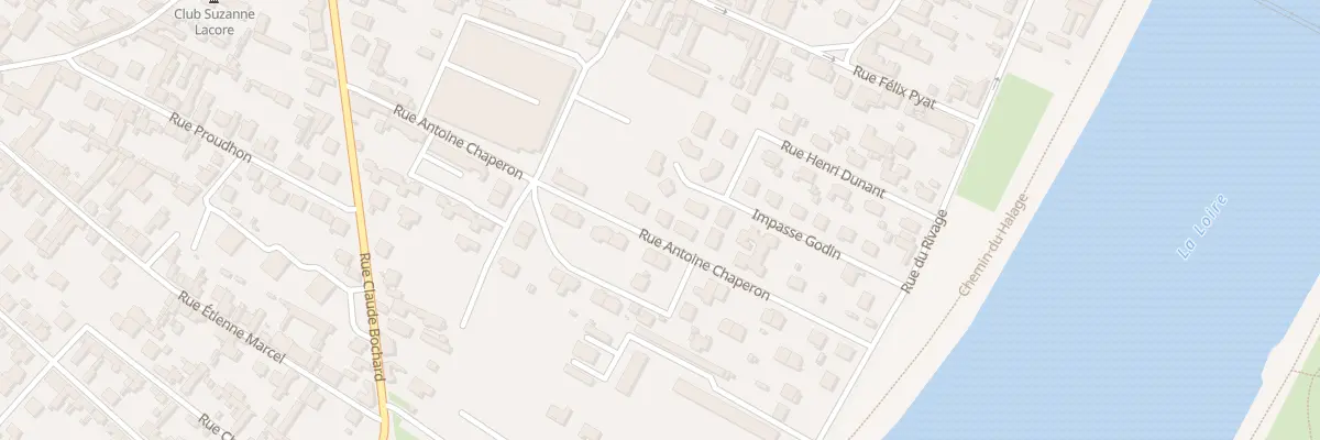 Plan du 22 Rue Antoine Chaperon à Roanne
