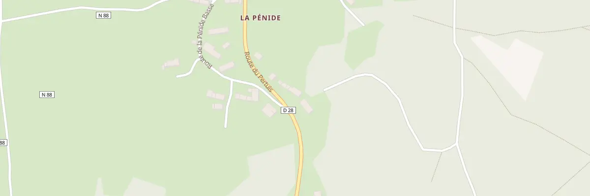 Plan du 1178 Rte du Pertuis à Saint-Hostien