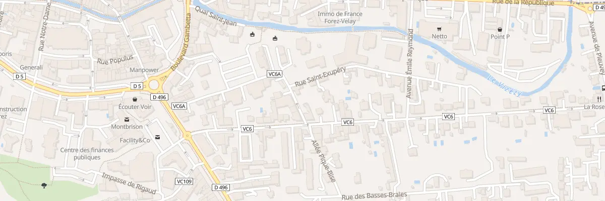 Plan du 19B All de Charlieu à Montbrison