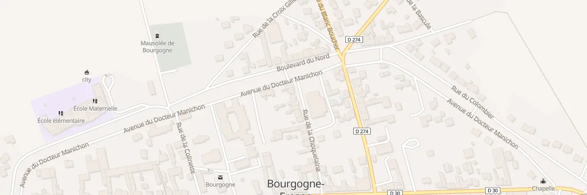 Plan du 16 Rue de la Choquelaine à Bourgogne-Fresne