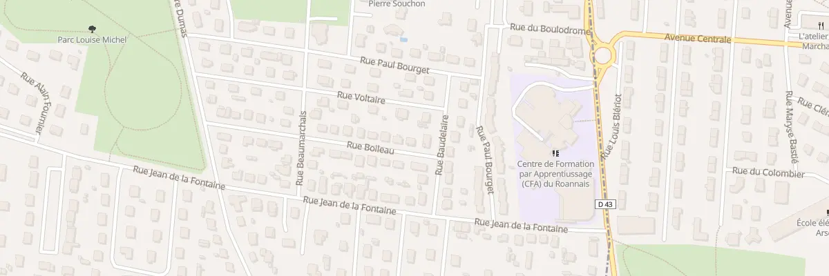 Plan du 23 Rue Boileau à Mably