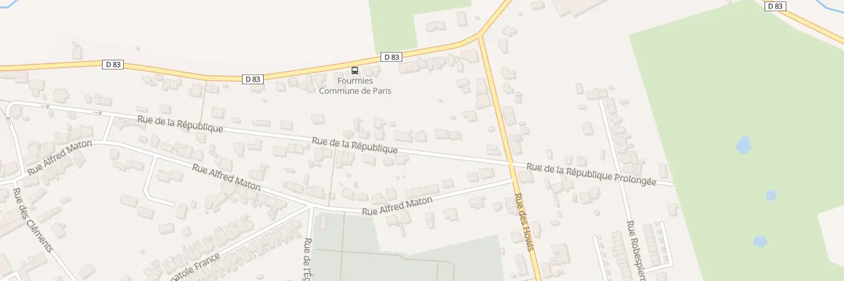 Plan du 67 Rue de la République à Fourmies