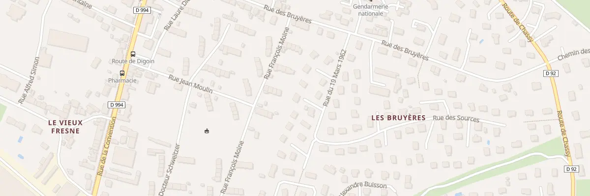 Plan du 14 Rue du 19 Mars 1962 à Gueugnon