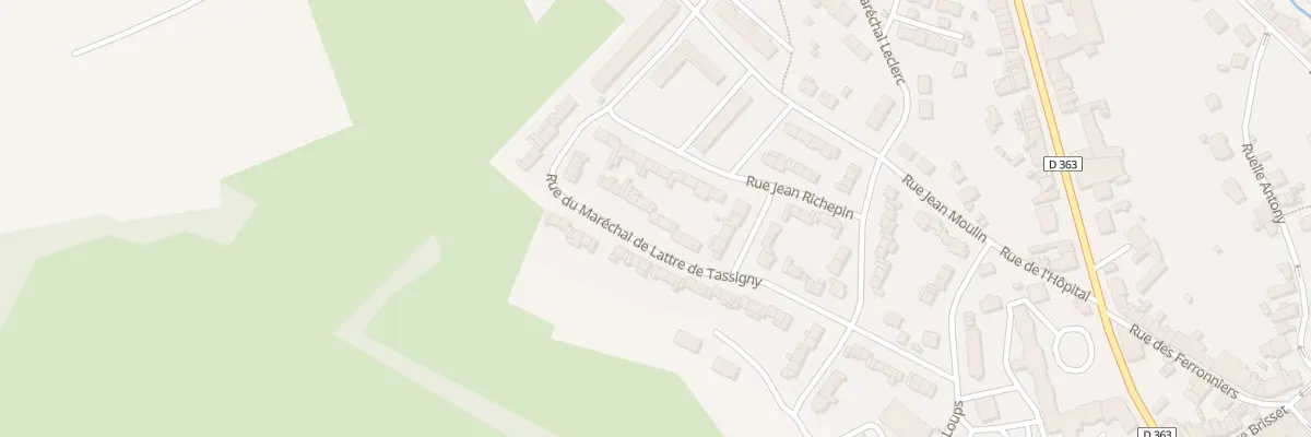 Plan du 12 Rue Mal de Lattre de Tassigny à Hirson