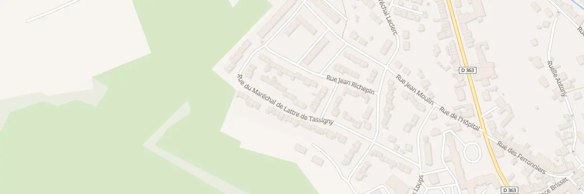 Plan du 10 Rue Mal de Lattre de Tassigny à Hirson