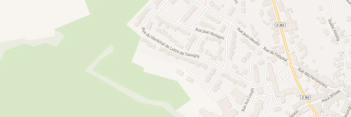 Plan du 29 Rue Mal de Lattre de Tassigny à Hirson