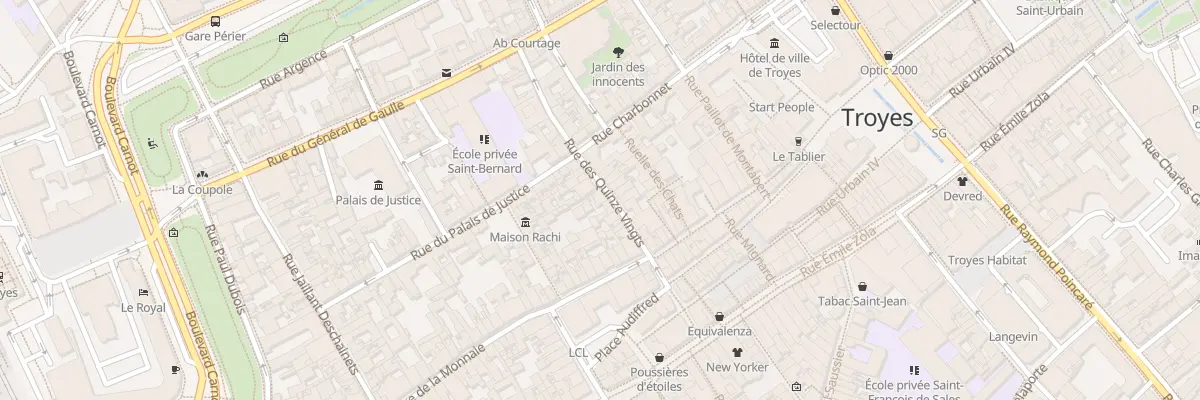 Plan du 16 Rue des Quinze Vingts à Troyes