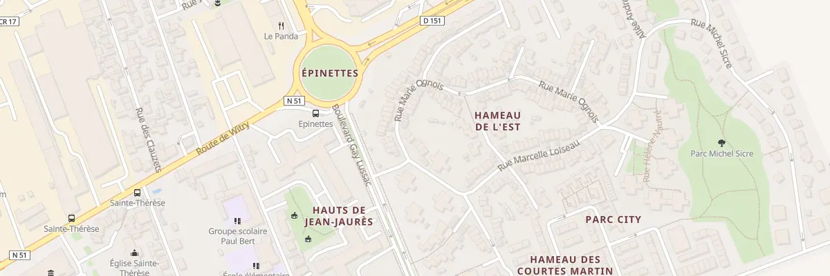 Plan du 8 Rue Marie Ognois à Reims