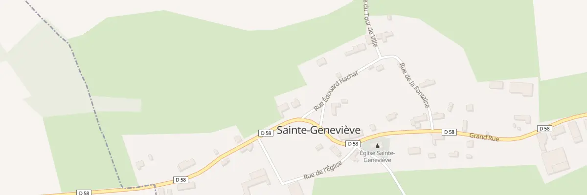 Plan du 9 Vc Grand Rue à Sainte-Geneviève