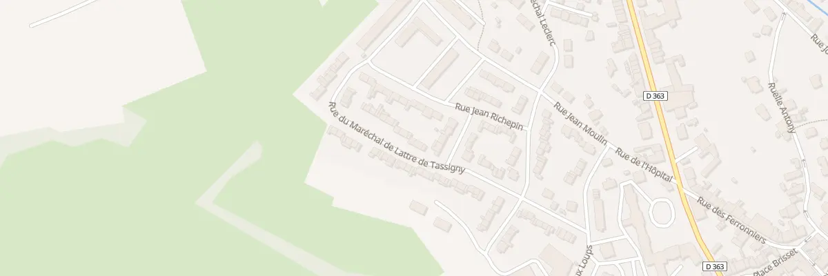 Plan du 8 Rue Mal de Lattre de Tassigny à Hirson