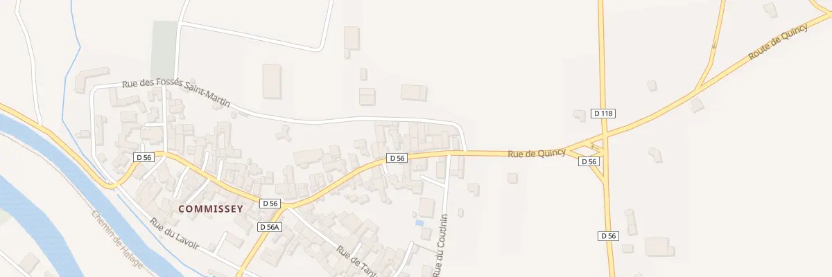 Plan du 21 Rue Haute A Commissey à Tanlay