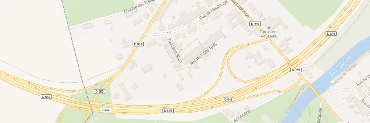 Plan du 50 Rue du 8 Mai 1945 à Marpent