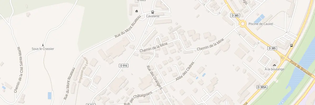 Plan du 62 Rue des Orangers à Alès