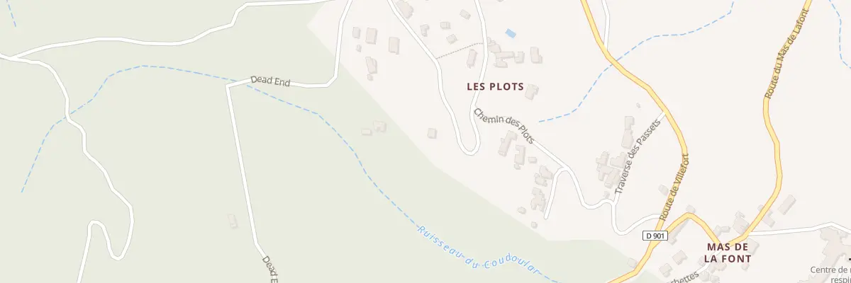 Plan du 341 Rte de Lachamp à Gravières