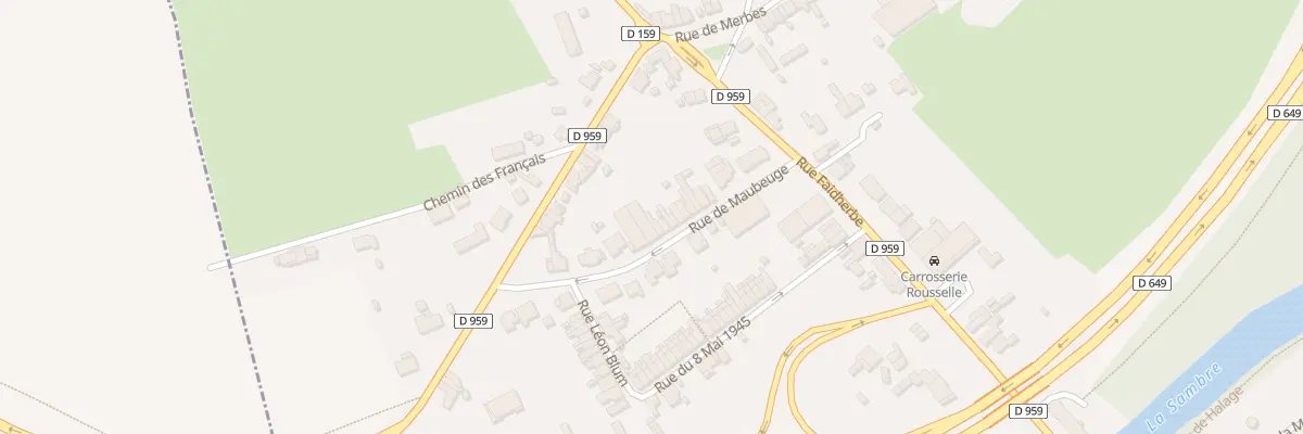 Plan du 18 Rue de Maubeuge à Marpent