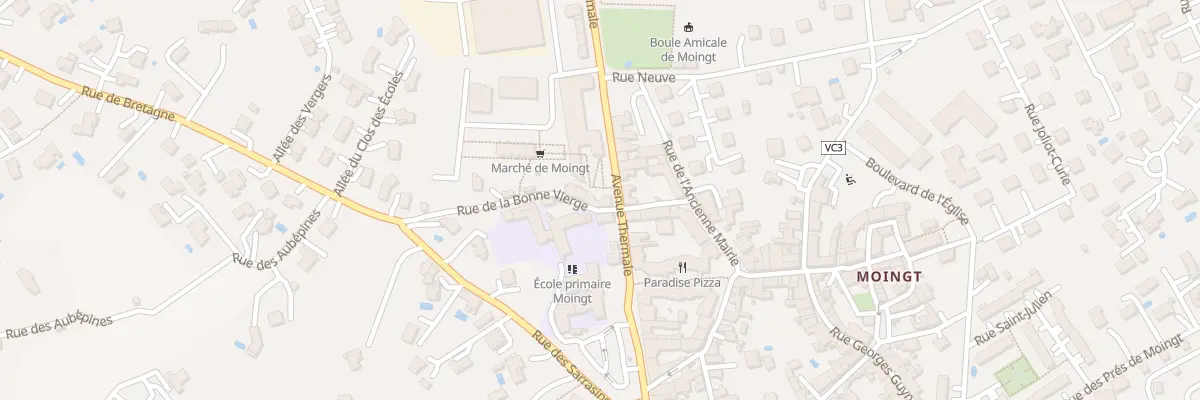 Plan du 58 Av Thermale à Montbrison