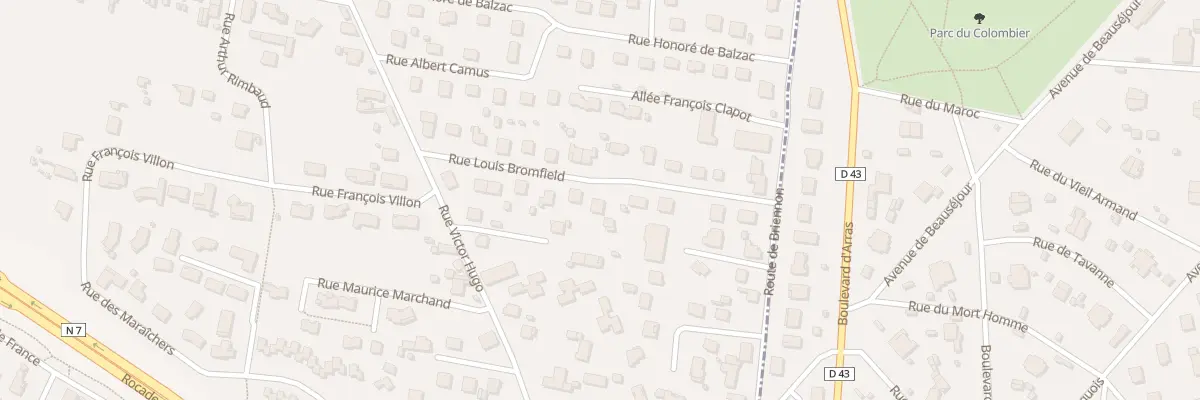 Plan du 14 Rue Louis Bromfield à Mably