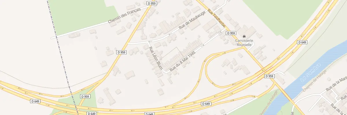 Plan du 36 Rue du 8 Mai 1945 à Marpent