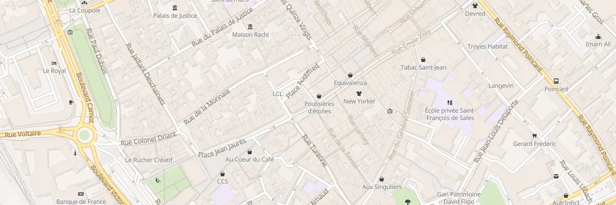 Plan du 134 Rue Emile Zola à Troyes