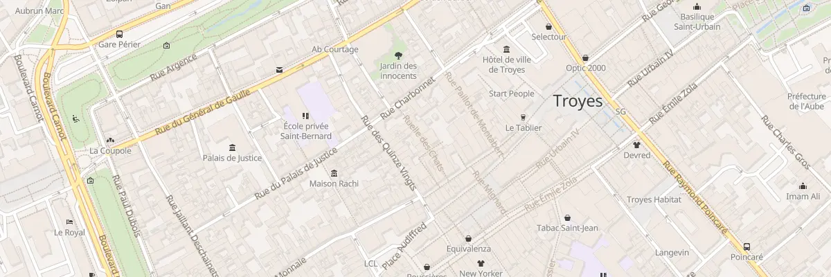 Plan du 6 Rue des Chats à Troyes