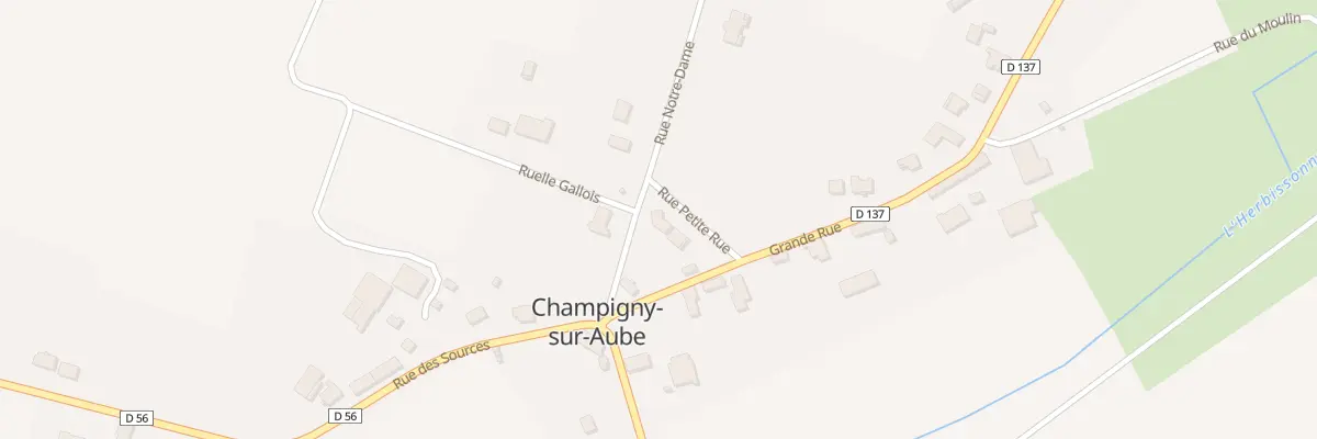 Plan du 3 Petite Rue à Champigny-sur-Aube