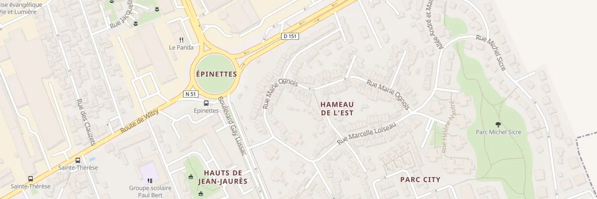 Plan du 24 Rue Marie Ognois à Reims