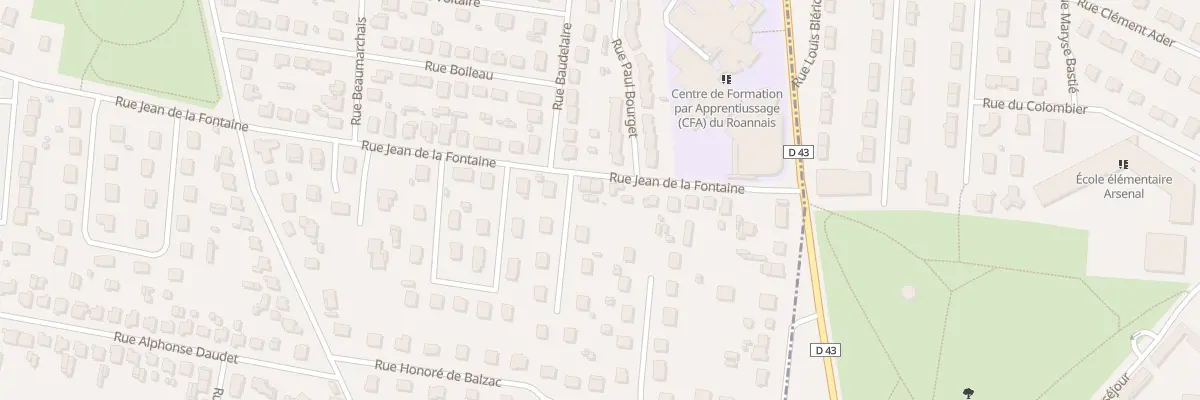 Plan du 15 Rue Jean de la Fontaine à Mably