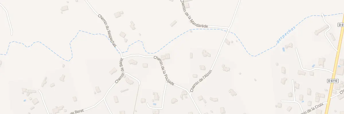 Plan du 454 Che de la Poujade à Saint-Christol-lez-Alès