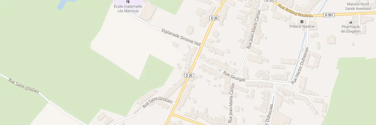 Plan du 27 Rue du Général de Gaulle à Glageon