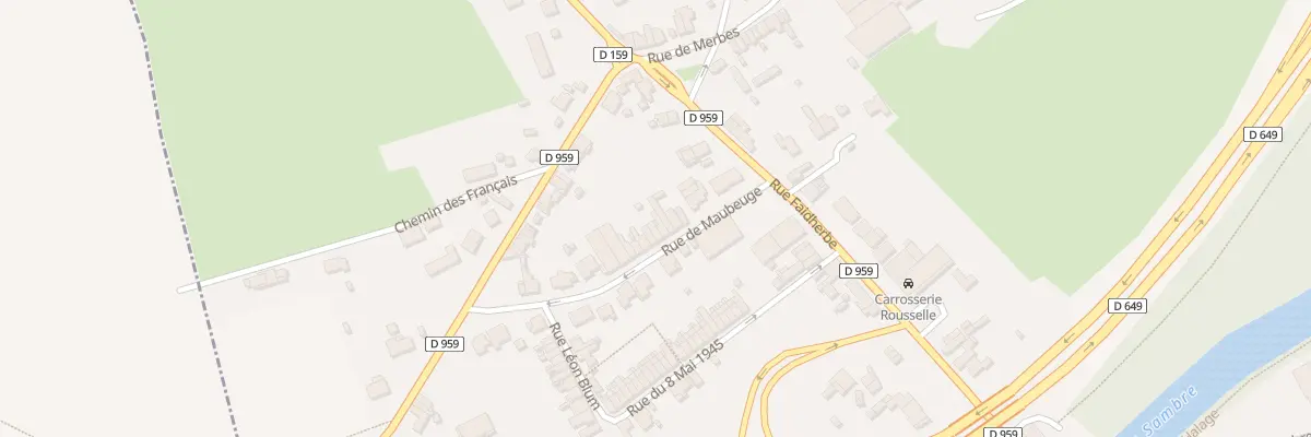 Plan du 8 Rue de Maubeuge à Marpent
