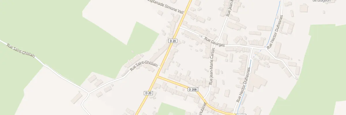 Plan du 20 Rue du Général de Gaulle à Glageon