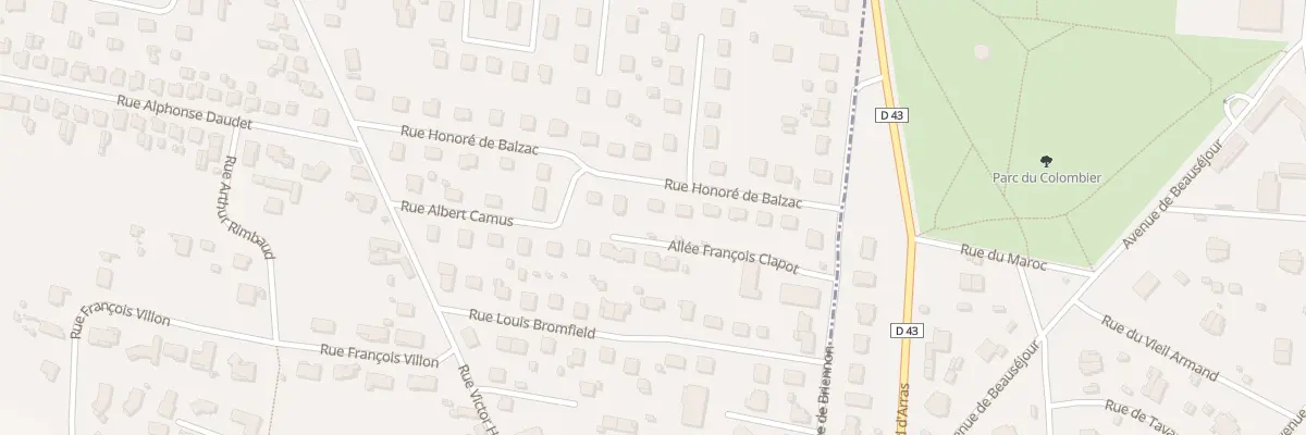 Plan du 13 Rue Honoré de Balzac à Mably