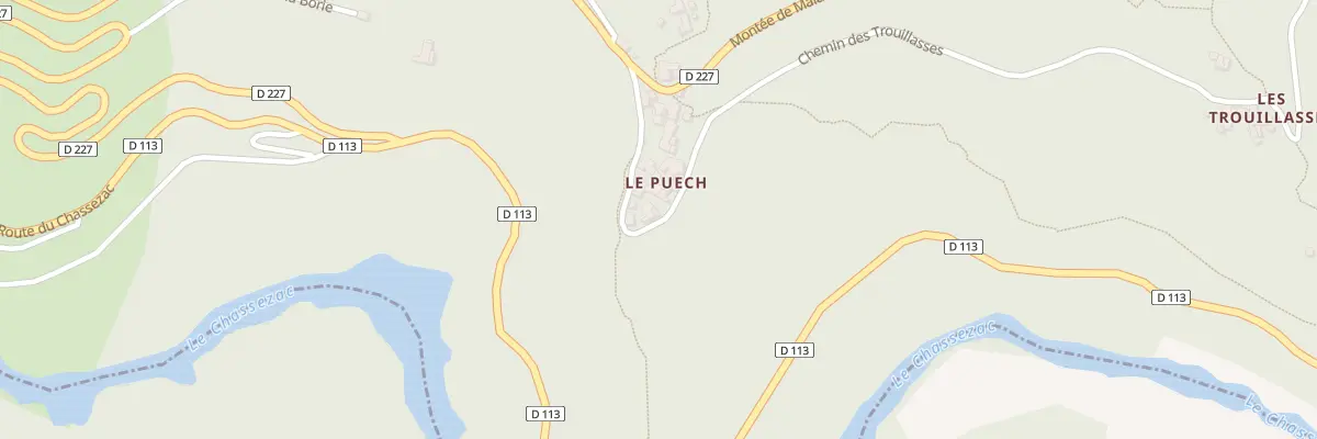 Plan du 123 Che des Trouillasses à Malarce-sur-la-Thines