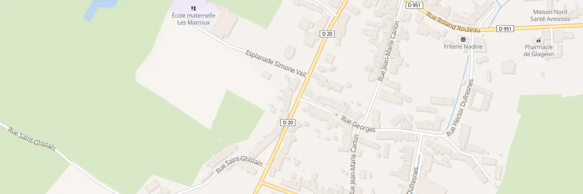 Plan du 25 Rue du Général de Gaulle à Glageon