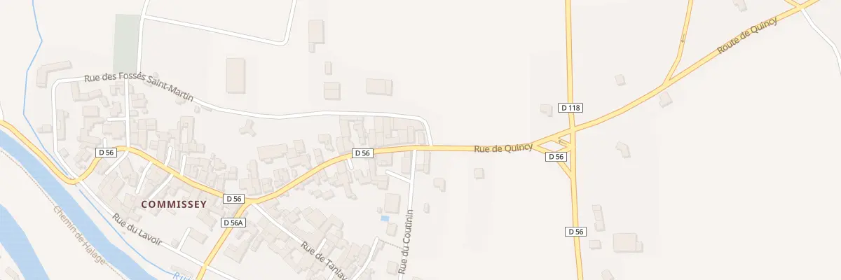 Plan du 25 Rue Haute A Commissey à Tanlay