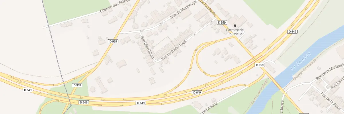 Plan du 7 Rue du 8 Mai 1945 à Marpent