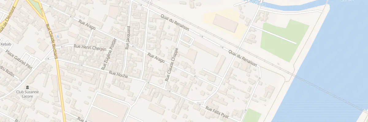 Plan du 89 Rue Arago à Roanne