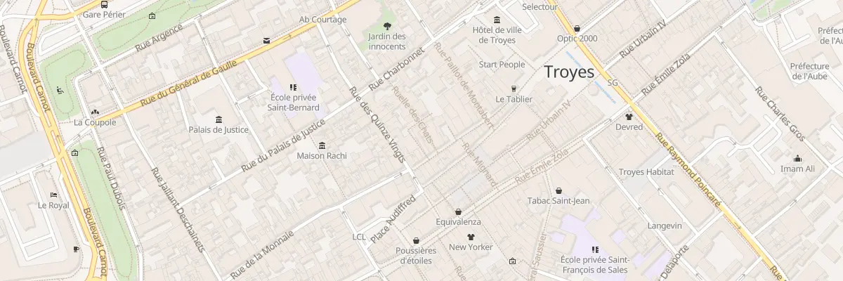 Plan du 32 Rue Champeaux à Troyes