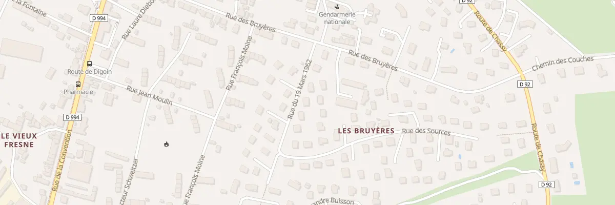 Plan du 7 Rue du 19 Mars 1962 à Gueugnon