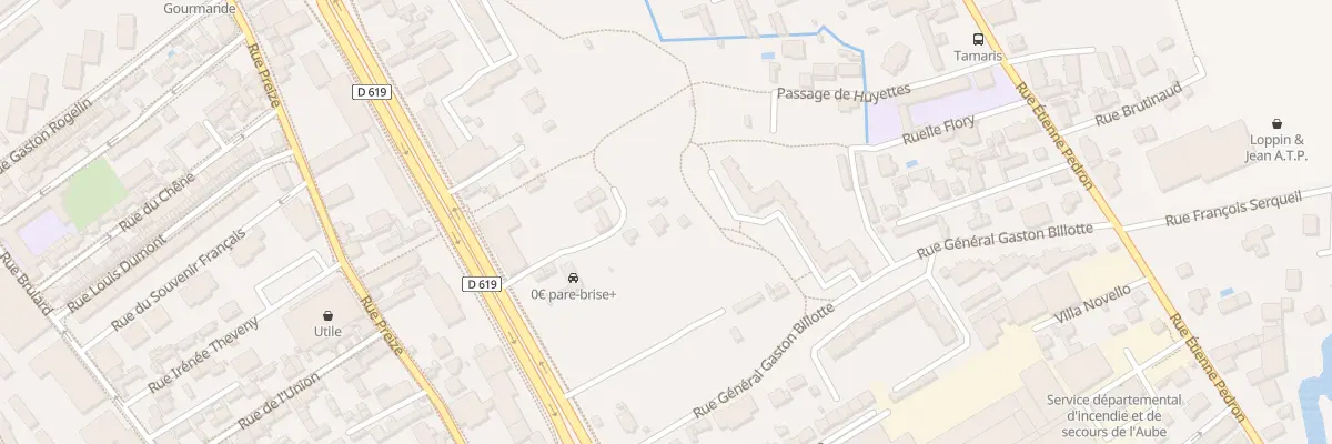 Plan du 74 Av Chomedey de Maisonneuve à Troyes