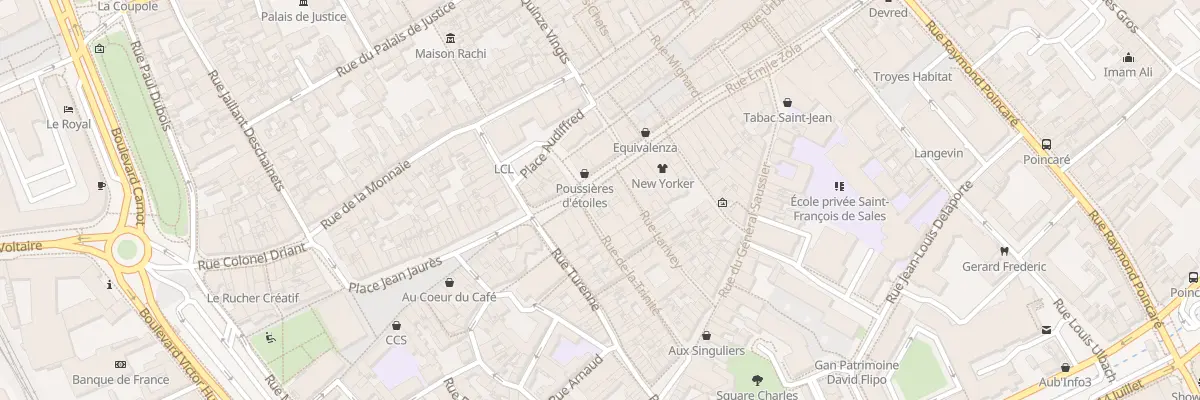 Plan du 119 Rue Emile Zola à Troyes