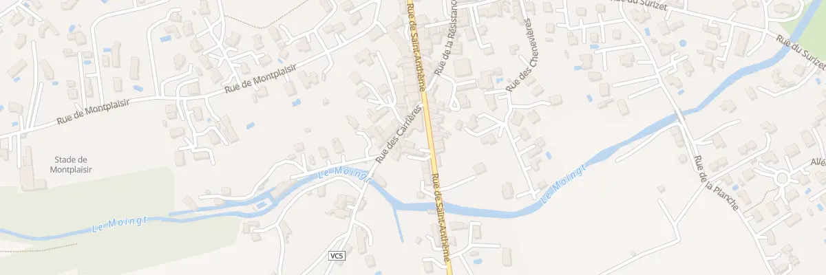 Plan du 28 Rue de Saint-Anthème à Montbrison