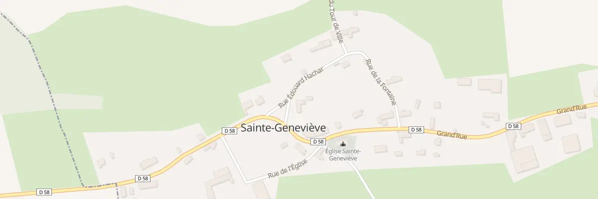 Plan du 2 Rue Edouard Hachar à Sainte-Geneviève