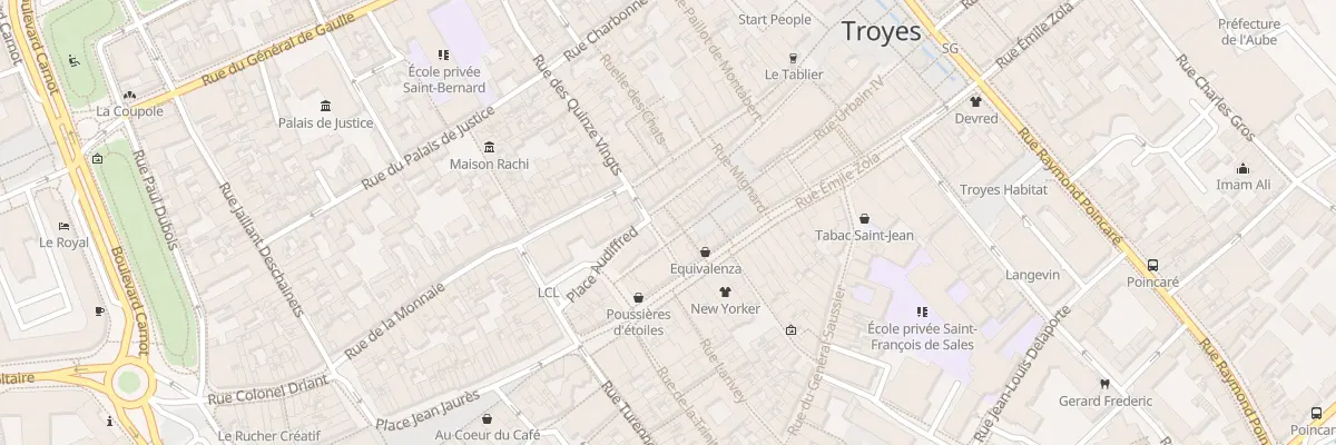Plan du 92 Rue Urbain IV à Troyes