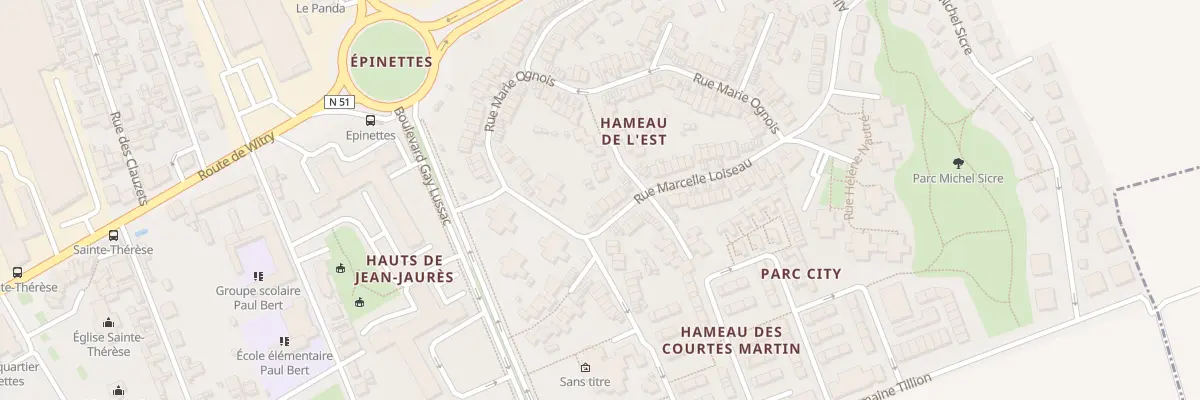 Plan du 7 Rue Marcelle Loiseau à Reims
