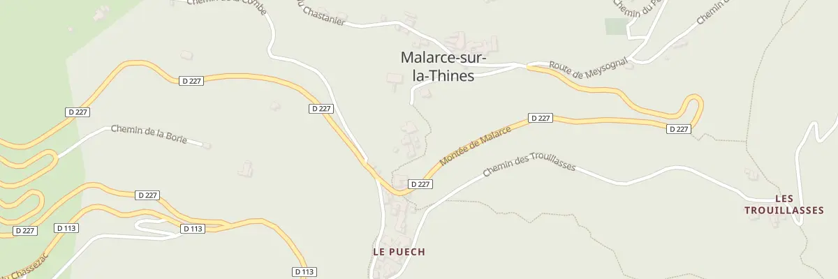 Plan du 245 Che de la Mairie à Malarce-sur-la-Thines